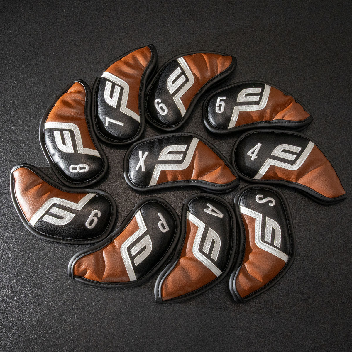 Future Force Iron Covers, Wedges Covers (4-X) Black & Brown - 10 piece