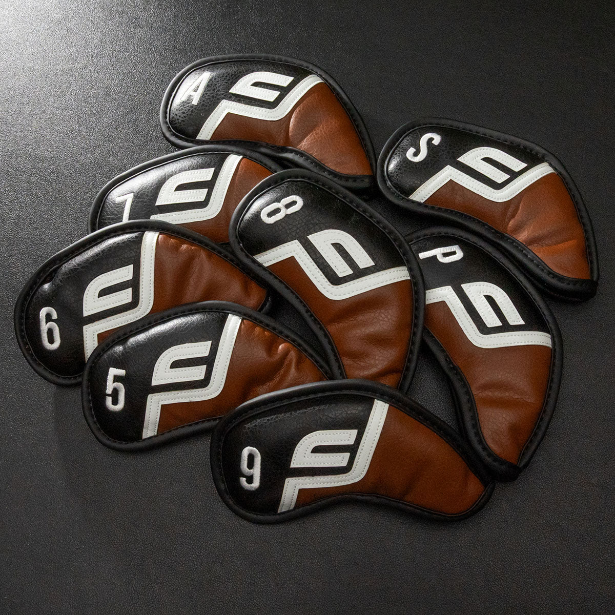 Future Force Iron Covers, Wedges Covers (5-S) Black & Brown - 8 pieces