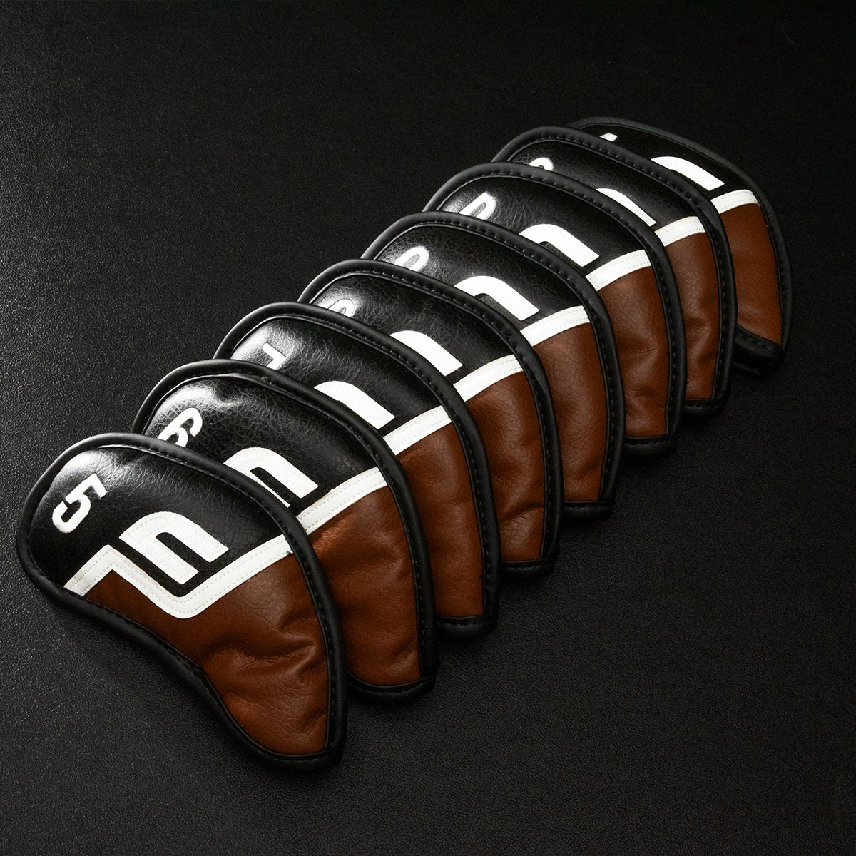 Future Force Iron Covers, Wedges Covers (5-S) Black & Brown - 8 pieces