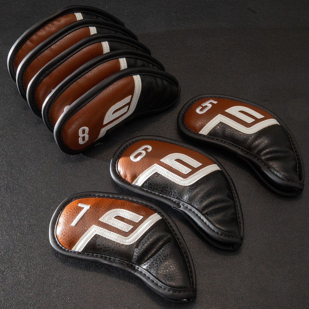 Future Force Iron Covers, Wedges Covers (4-X) Brown & Black - 10 piece