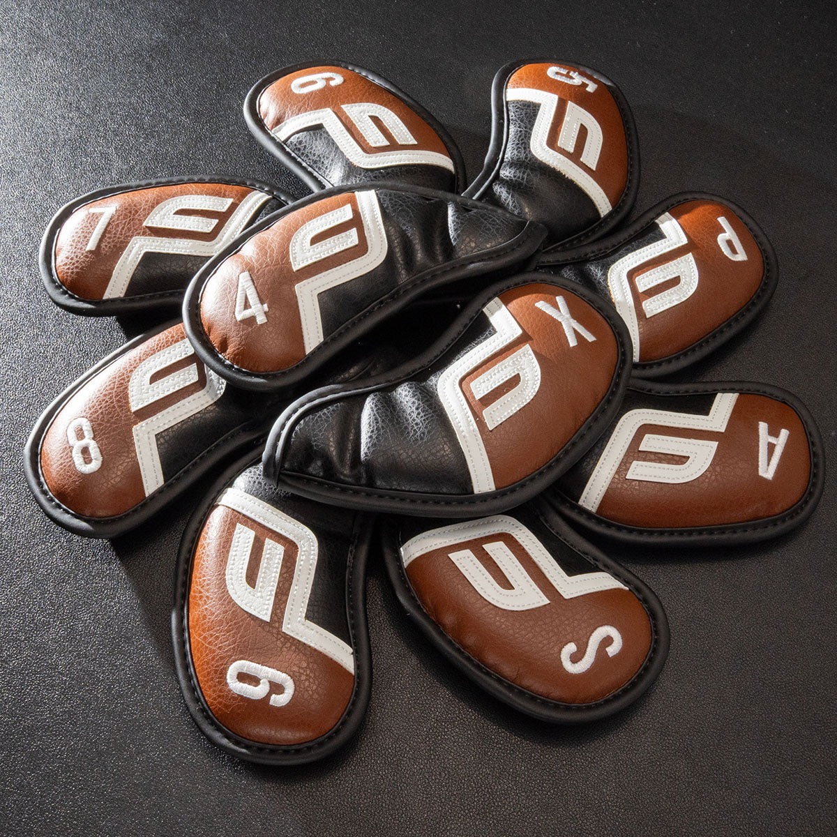 Future Force Iron Covers, Wedges Covers (4-X) Brown & Black - 10 piece