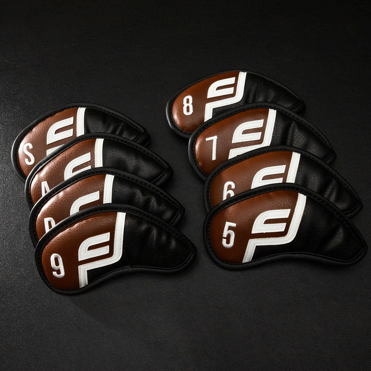Future Force Iron Covers, Wedges Covers (5-S) Brown & Black - 8 pieces