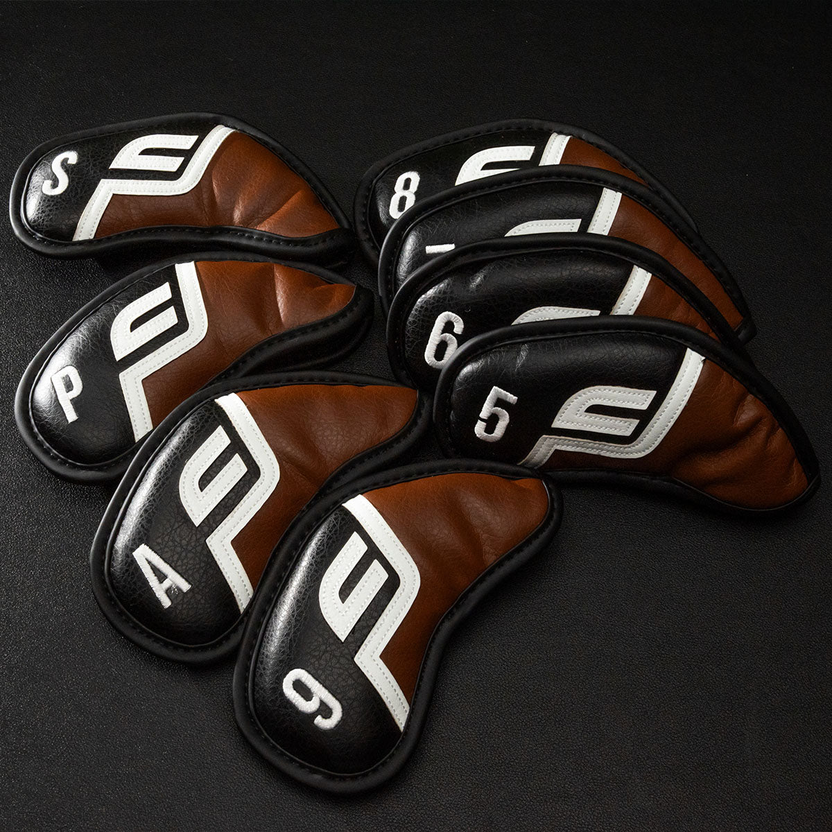 Future Force Iron Covers, Wedges Covers (5-S) Black & Brown - 8 pieces