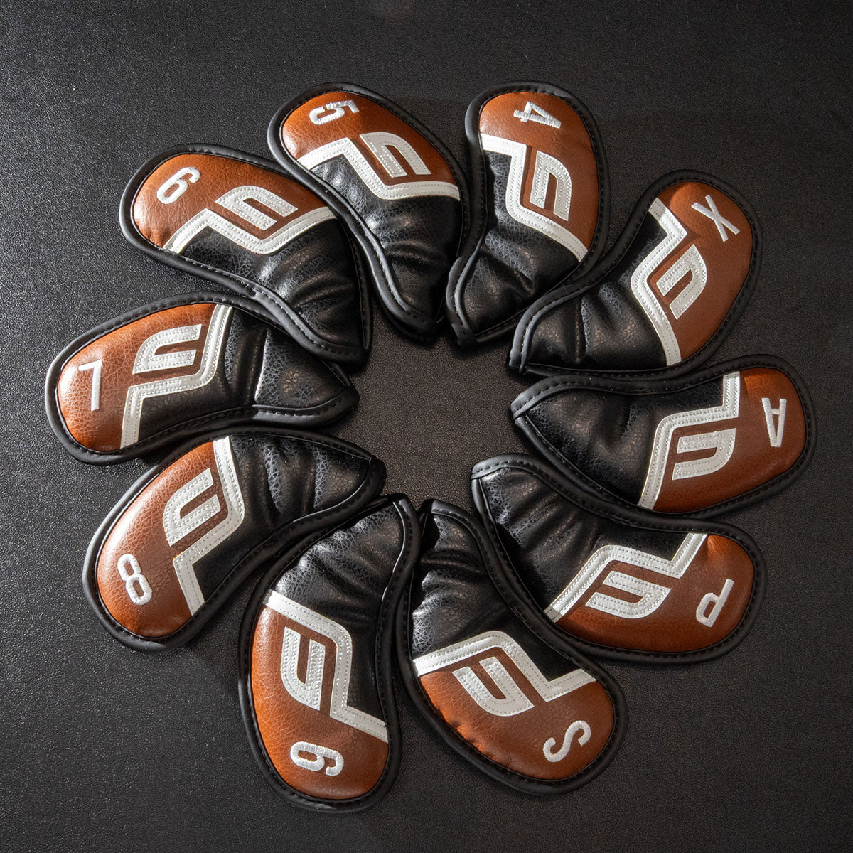 Future Force Iron Covers, Wedges Covers (4-X) Brown & Black - 10 piece