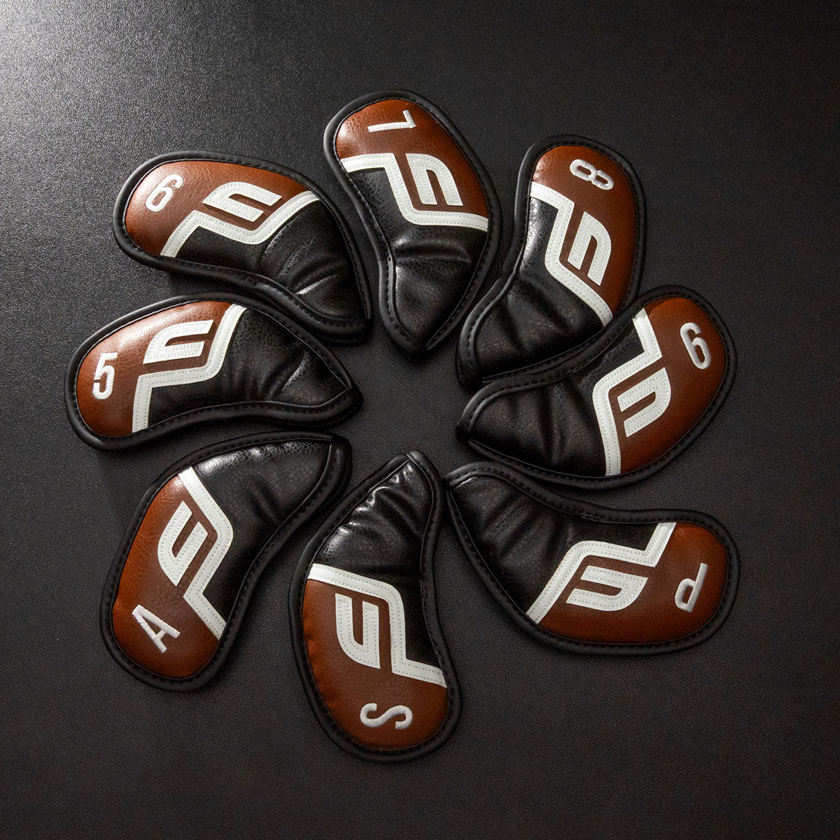 Future Force Iron Covers, Wedges Covers (5-S) Brown & Black - 8 pieces